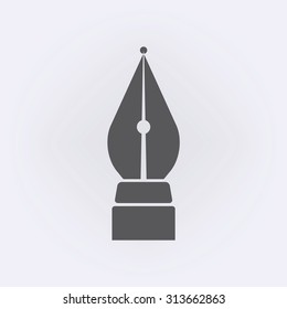 Pen Tool Icon . Vector Illustration