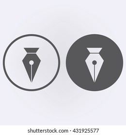 Pen tool icon . Vector illustration