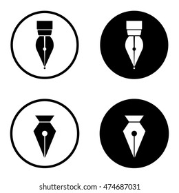 Pen tool icon . Vector illustration
