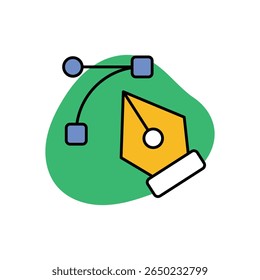 Pen Tool Icon vector stock illustration