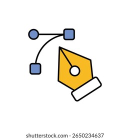 Pen Tool Icon vector stock illustration