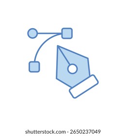 Pen Tool Icon vector stock illustration