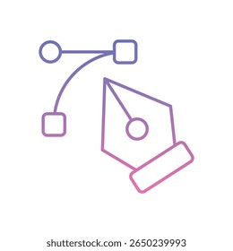 Pen Tool Icon vector stock illustration