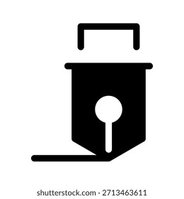 Ilustração de design de símbolo de vetor de ícone de ferramenta de caneta