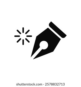 Pen tool illustration vector design