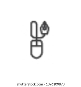 Pen tool line icon. linear style sign for mobile concept and web design. Designer tool outline vector icon. Symbol, logo illustration. Pixel perfect vector graphics