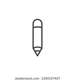Pen tool line icon. linear style sign for mobile concept and web design. Pencil outline vector icon. Symbol, logo illustration. Vector graphics