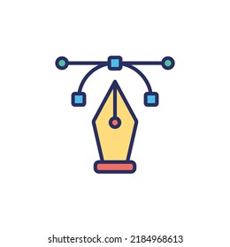 pen tool outline vector icon which can easily edit