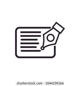 Pen Tool Simple Vector Icon