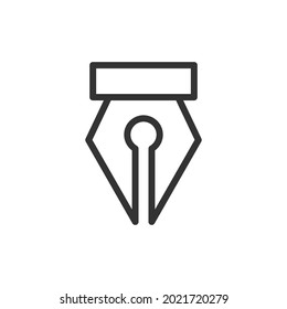 Pen tool thin line icon. Symbol in trendy outline style. Premium design for web and apps. Perfect for UI. 