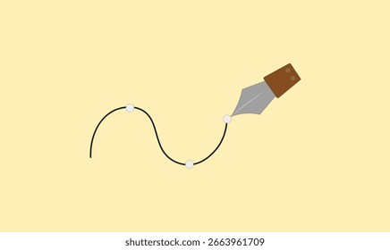 Pen tool vector design for use.