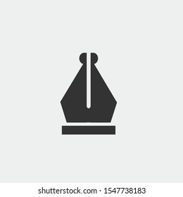 pen tool vector icon flat isolated sign