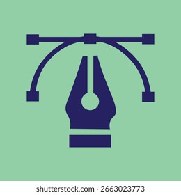 Zeichenstift-Vektorsymbol für Grafikdesign