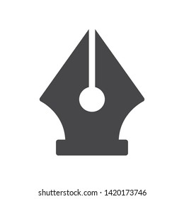 Pen tool vector icon, simple sign for web site and mobile app.