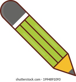 pen vector flat colour icon
