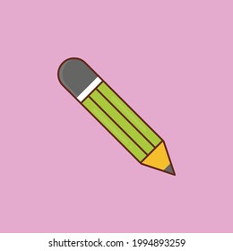 pen vector flat colour icon