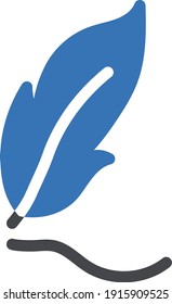 pen vector glyph color icon