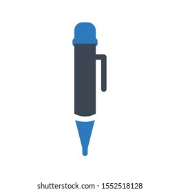 pen vector glyph colour icon