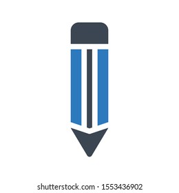 pen vector glyph colour icon