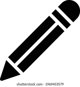 pen vector glyph flat icon