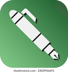 Pen Vector Glyph Gradient Background Icon For Personal And Commercial Use.
