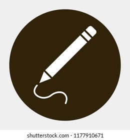 a pen vector icon 10 eps