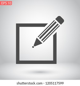 a pen vector icon 10 eps