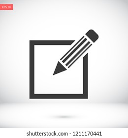 a pen vector icon 10 eps