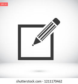 a pen vector icon 10 eps