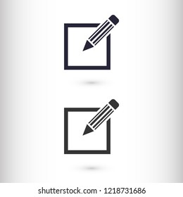 a pen vector icon 10 eps