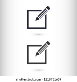 a pen vector icon 10 eps