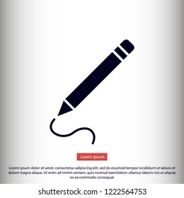 a pen vector icon 10 eps