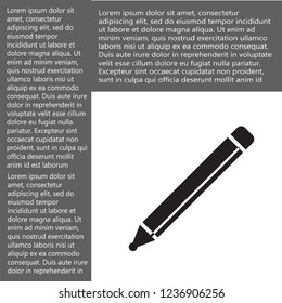 a pen vector icon 10 eps