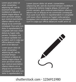 a pen vector icon 10 eps