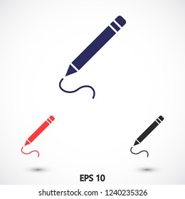 a pen vector icon 10 eps