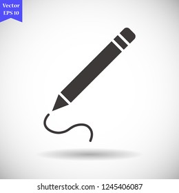a pen vector icon 10 eps