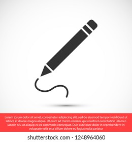 a pen vector icon 10 eps
