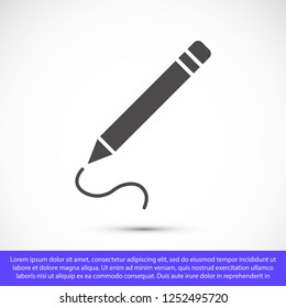 a pen vector icon 10 eps