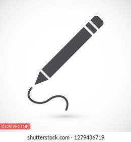 a pen vector icon 10 eps