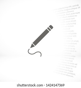 a pen vector icon 10 eps , Lorem ipsum Flat design