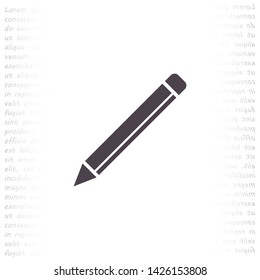 a pen vector icon 10 eps , Lorem ipsum Flat design