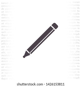 a pen vector icon 10 eps , Lorem ipsum Flat design