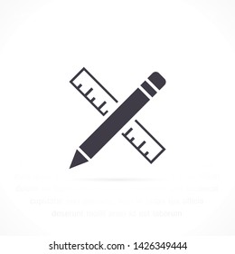 a pen vector icon 10 eps , Lorem ipsum Flat design