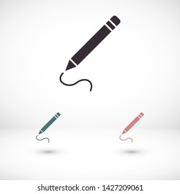 a pen vector icon 10 eps , Lorem ipsum Flat design
