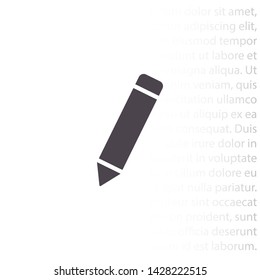 a pen vector icon 10 eps , Lorem ipsum Flat design