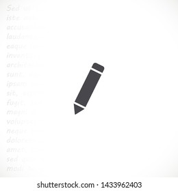 a pen vector icon 10 eps , Lorem ipsum Flat design