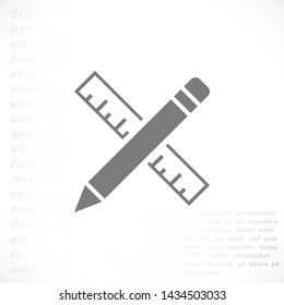 a pen vector icon 10 eps , Lorem ipsum Flat design