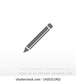a pen vector icon 10 eps , Lorem ipsum Flat design