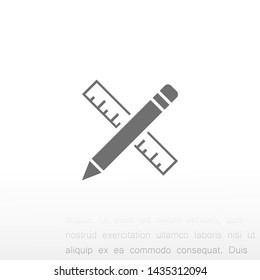 a pen vector icon 10 eps , Lorem ipsum Flat design