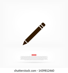 a pen vector icon 10 eps , Lorem ipsum Flat design